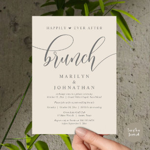 Glücklicherweise immer nach dem Brunch, Hochzeit p Einladung