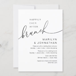 Glücklicherweise immer nach dem Brunch, Hochzeitsf Einladung