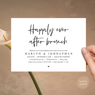 Glücklicherweise immer nach dem Brunch, Hochzeitsf Einladung