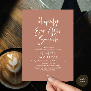 Glücklicherweise immer nach dem Brunch, Hochzeitsf Einladung
