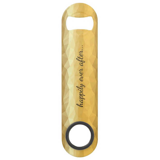 Glücklicherweise immer nach dem goldenen Metallfla Speedflaschenöffner (Rückseite)