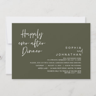 Glücklicherweise immer nach dem Hochzeitsessen, gr Einladung