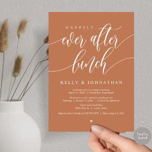 Glücklicherweise immer nach dem Hochzeitsessen, in Einladung