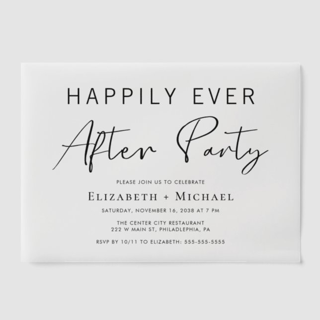 Glücklicherweise immer nach dem Party Hochzeit Emp (Vorderseite)