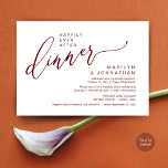 Glücklicherweise immer nach dem Party Hochzeit Emp Einladung<br><div class="desc">Markieren Sie den Anfang Ihrer Ewigkeit mit Eleganz mit unserer modernen zeitgenössischen burgundischen Rotwein-Thema Hochzeitsfeier Einladung Karte "Happily Ever After Party". Diese Einladung eignet sich perfekt für Paare, die ihren fröhlichen Anlass ausdehnen und mit einem Hauch von Verspieltheit die Bühne für eine unvergessliche Veranstaltung geben. Das zeitlose Design des Drehbuchs...</div>
