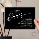 Glücklicherweise immer nach dem Party Hochzeit Emp Einladung<br><div class="desc">Markieren Sie den Anfang Ihres Lebens mit Eleganz mit unserer modernen, Schwarz-weißen Theme Hochzeitsfeier Einladungskarte "Happily Ever After Party". Diese Einladung eignet sich perfekt für Paare, die ihren fröhlichen Anlass ausdehnen und mit einem Hauch von Verspieltheit die Bühne für eine unvergessliche Veranstaltung geben. Das zeitlose Design des Drehbuchs verleiht Ihren...</div>