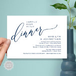Glücklicherweise immer nach dem Party Hochzeit Emp Einladung<br><div class="desc">Markieren Sie den Anfang Ihrer Ewigkeit mit Eleganz mit unserer zeitgenössischen modernen schicken blauen Thema Hochzeitsfeier Einladung Karte "Happily Ever After Party". Diese Einladung eignet sich perfekt für Paare, die ihren fröhlichen Anlass ausdehnen und mit einem Hauch von Verspieltheit die Bühne für eine unvergessliche Veranstaltung geben. Das zeitlose Design des...</div>