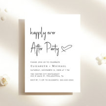 Glücklicherweise immer nach dem Party Hochzeit Emp
