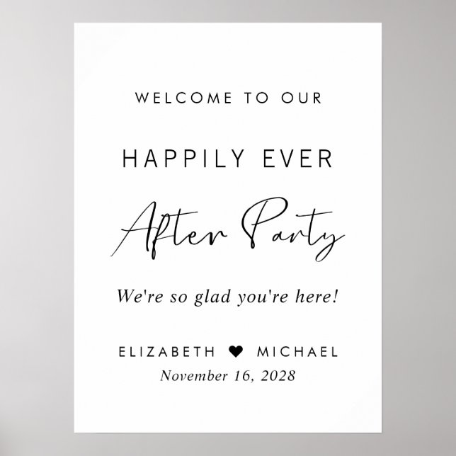 Glücklicherweise immer nach dem Party Hochzeit Emp Poster (Vorne)