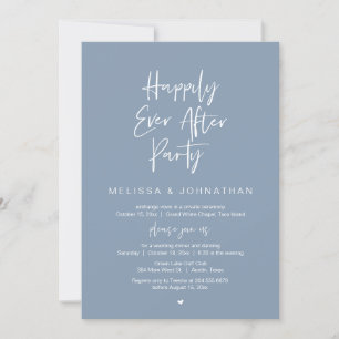 Glücklicherweise immer nach dem Party, Hochzeitses Einladung