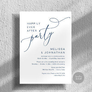 Glücklicherweise immer nach dem Party, Hochzeitses Einladung