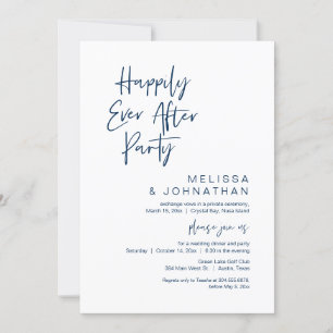 Glücklicherweise immer nach dem Party, Hochzeitsta Einladung