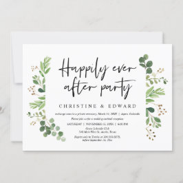 Glücklicherweise immer nach dem Party, Hochzeitsta Einladung