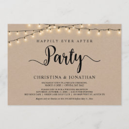 Glücklicherweise immer nach dem Party, String Ligh Einladung