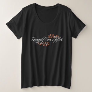 Glücklicherweise immer nach dem tropischen Hibisku Große Größe T-Shirt
