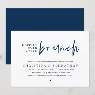 Glücklicherweise immer nach der Brunch Wedding Par Einladung