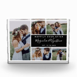 Glücklicherweise immer nach der Fotocollage Hochze Fotoblock