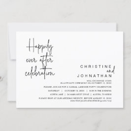 Glücklicherweise immer nach der Hochzeitsfeier Einladung