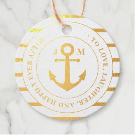 Glücklicherweise immer nach einer Nautic Monogram Geschenkanhänger