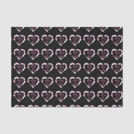 Glücklicherweise immer nach Glitterie Pink Hearts  Seidenpapier