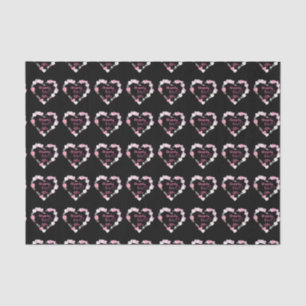 Glücklicherweise immer nach Glitterie Pink Hearts  Seidenpapier