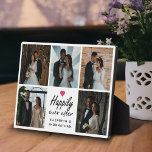 Glücklicherweise immer nach Herzenslust Foto Colla Fotoplatte<br><div class="desc">Feiern Sie Ihre Liebe mit der "Happily Ever After Heart Wedding Foto Collage Plaque" von Zazzle! Diese atemberaubende Plakette zeigt das elegante Drehbuch "Happily Ever After" mit einem zauberhaften rosa Herz und personalisierten Namen der Braut und des Bräutigams. Rund um das Herzstück mit bis zu 5 Fotos Ihres Liebsten, die...</div>