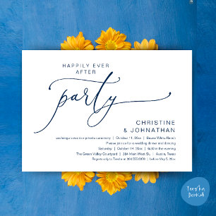 Glücklicherweise immer nach Hochzeitsessen Party T Einladung