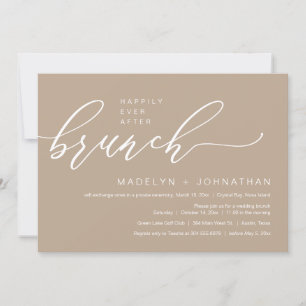 Glücklicherweise immer nach Hochzeitsfeiern Brunch Einladung