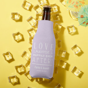 Glücklicherweise immer nach LAVENDER Wedding Flaschenkühler