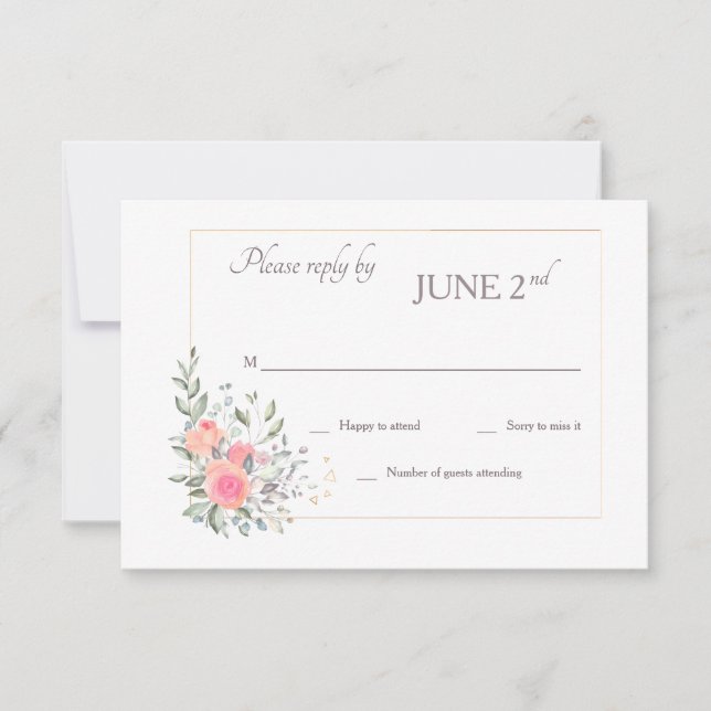 Glücklicherweise immer nach RSVP-Karten Einladung (Vorderseite)