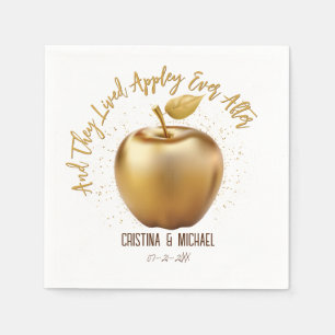 Glücklicherweise je nach Caramel Apple Hochzeit Serviette