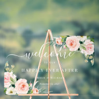 Glücklicherweise je nach floraler Hochzeit Acrylze