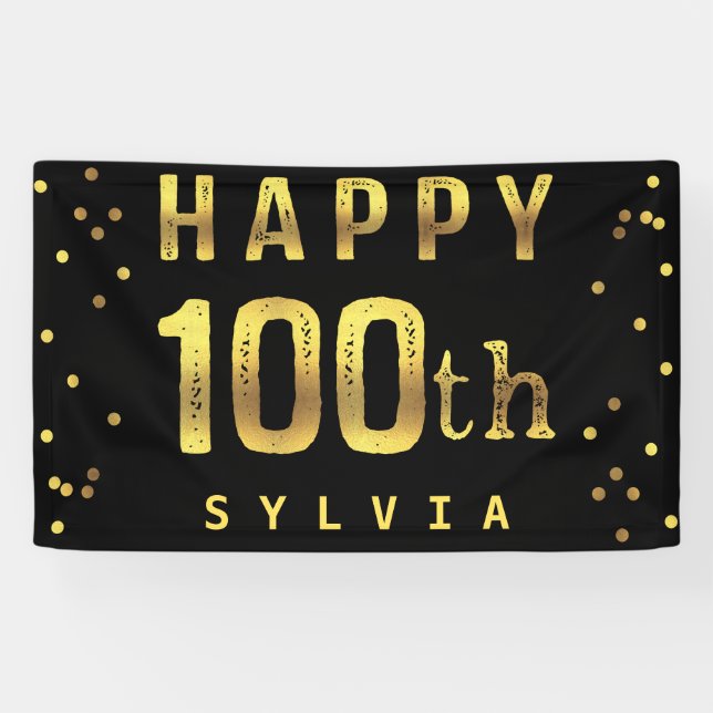 Glückliches 100. banner (Horizontal)