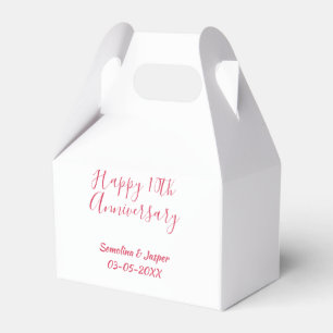 glückliches 10. Jubiläum Name Retro einfach modern Geschenkschachtel