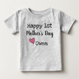 Glückliches 1. Mutter-TagesShirt Baby T-shirt