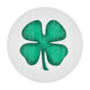 Glückliches 4-Blatt-Irland-Kleeblatt-Schneidbrett  Schneidebrett