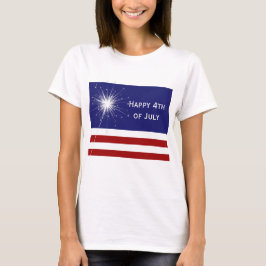 Glückliches 4. von Juli-T - Shirt mit Sparkler