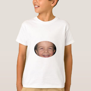 Glückliches Affe-Oval T-Shirt