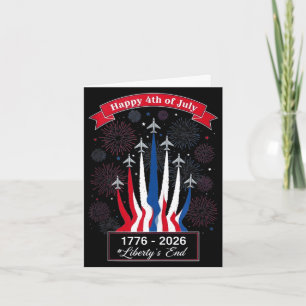 Glückliches Amerika 1776 2026 USA patriotisch 4. J Karte