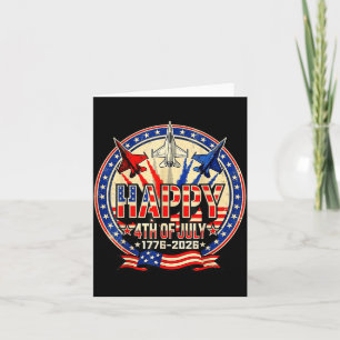 Glückliches amerikanisches 1776 2026 USA patriotis Karte