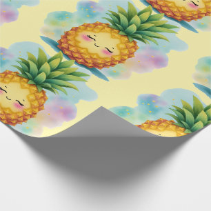 Glückliches Ananas-Geschenkpapier Geschenkpapier