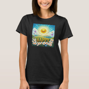 "glückliches" ästhetisch ansprechendes Design T-Shirt