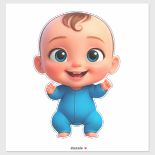 Glückliches Baby Cartoon Aufkleber