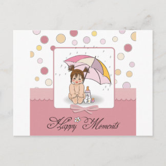 glückliches Baby Postkarte