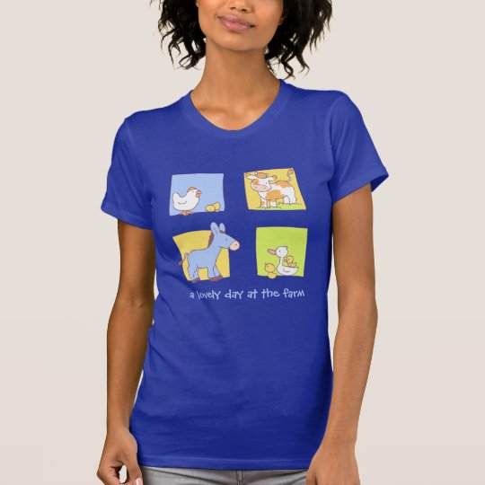 Glückliches Bauernhof-Kleid T-Shirt