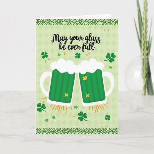 Glückliches Bier Prost St. Patricks Karte