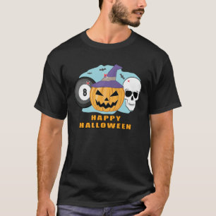 Glückliches Billard-Halloween - Gruselig T-Shirt