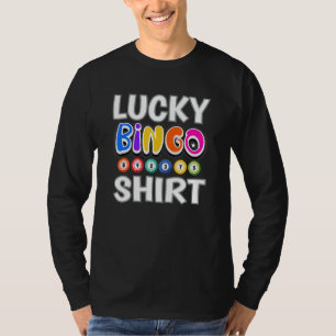Glückliches Bingo Bingo-Spieler Hobby Glücksspiel T-Shirt