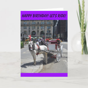 Glückliches Birhday! Gelassen uns reiten! Karte
