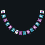 GLÜCKLICHES BIRTHDAY Kids Summer Ice Pop Party Wimpelkette<br><div class="desc">Zwei cool! Feiern Sie einen ganz besonderen zweiten Geburtstag mit gefrorenen süßen Leckereien! Diese lebhaften Eis-Pop in hellblau und lila sind perfekt für ein kinderfreundliches Hinterhofsommer Party. Gastgeber ein gemütliches Eis-Social mit funky kühlen Stil! ・ Koordinieren Sie es! Durchsuchen Sie die Two Cool Birthday Collection nach passenden Produkten wie Aufklebern,...</div>